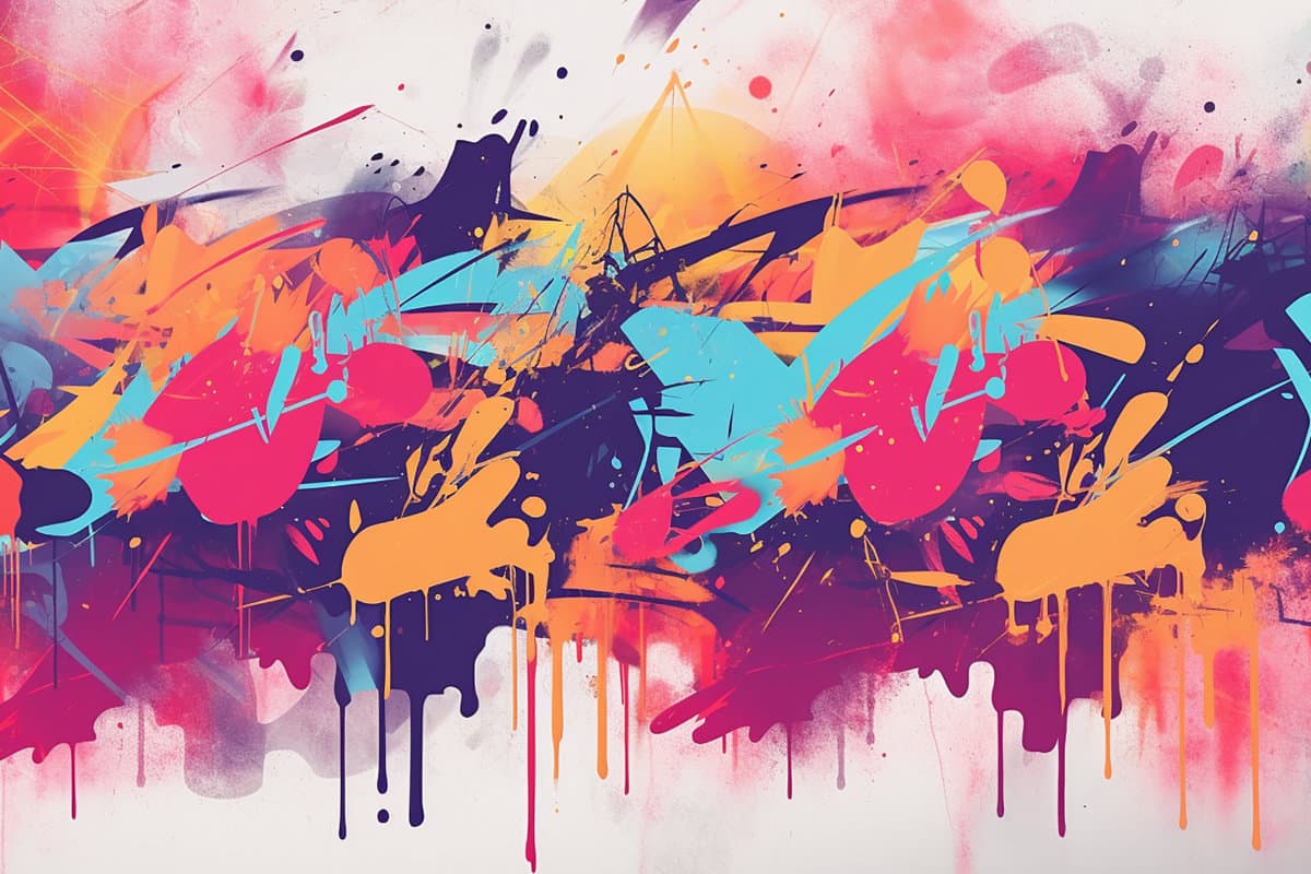 fundo abstrato de banner de parede de graffiti, Generative Ai não é foto real, ideia para arte pop artística