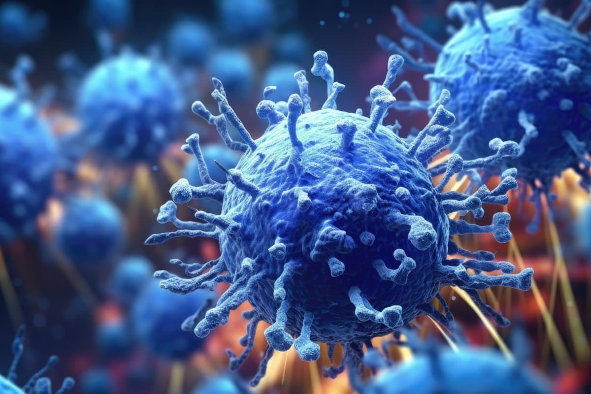 3d cancer cell Generative AI