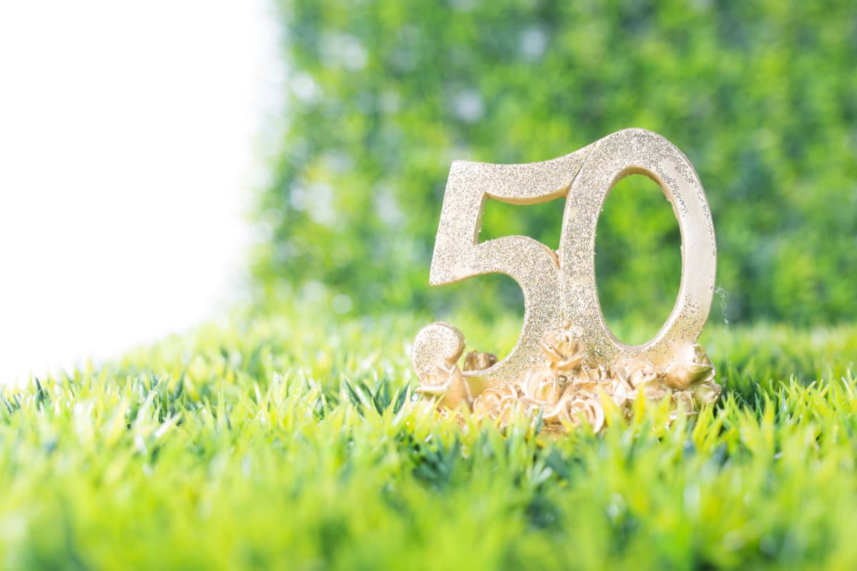 50 Jahre Jubiläum auf Wiese