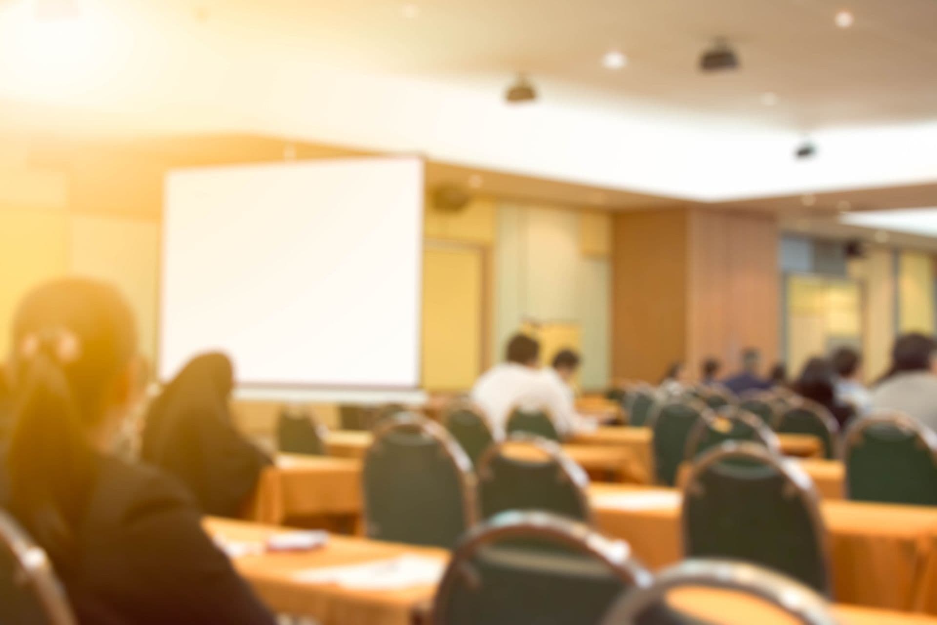 Blurred background business Meeting Conference Training Learning Coaching Concept.