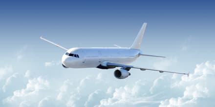 Airplane in the sky