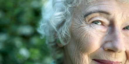 Mature woman looking into camera