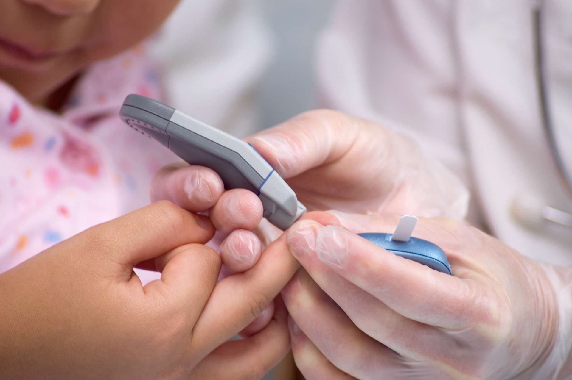 Das Gerät zur Messung der Zuckermenge im Blut.