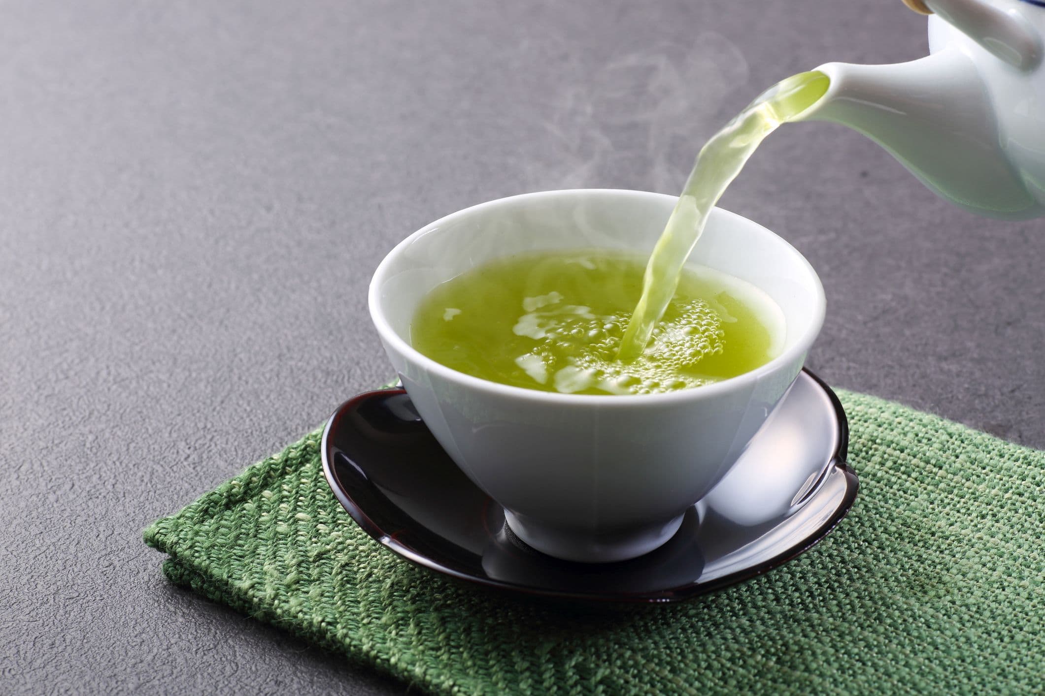 Dies ist ein Foto von japanischem Grüntee
