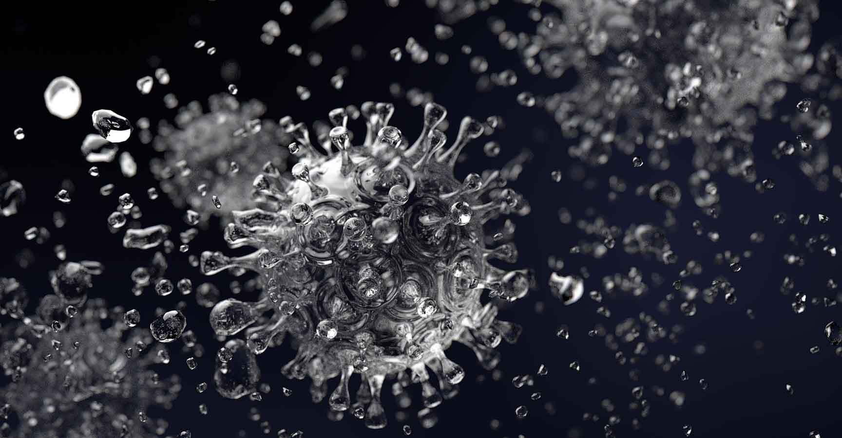 Coronavirus pandemic. 3D rendering