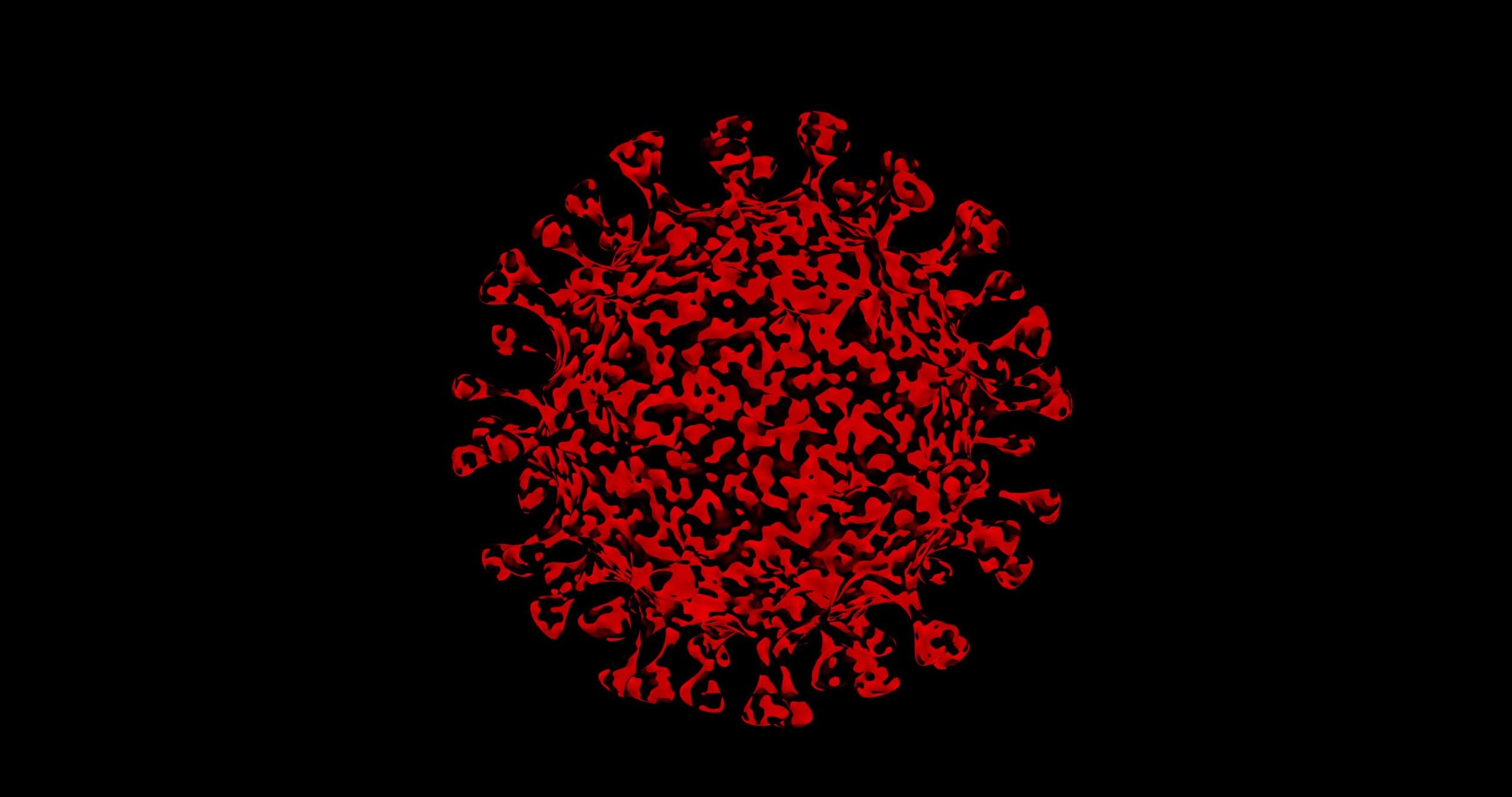 Gefährliches infektiöses pandemisches Coronavirus Covid-19.