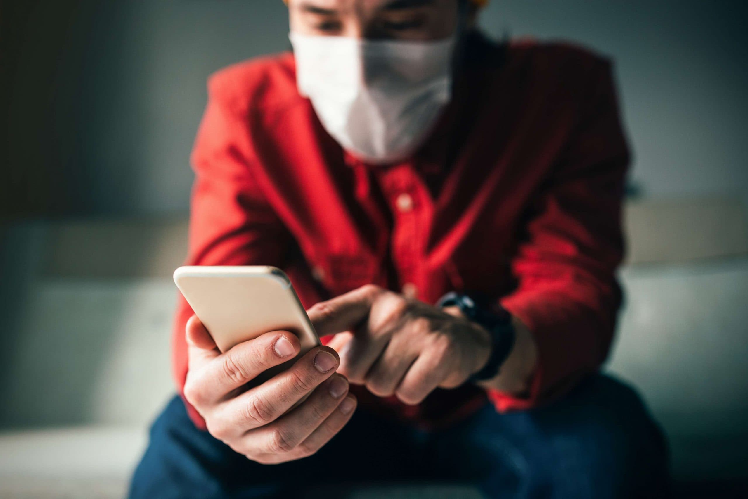 Einkaufen bei Virus Times at Home, Covid-19, Coronavirus, Stay Home