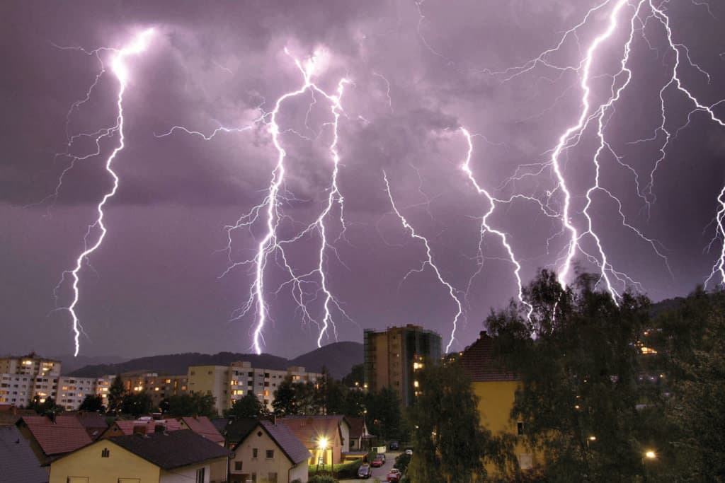 schweres gewitter über linz