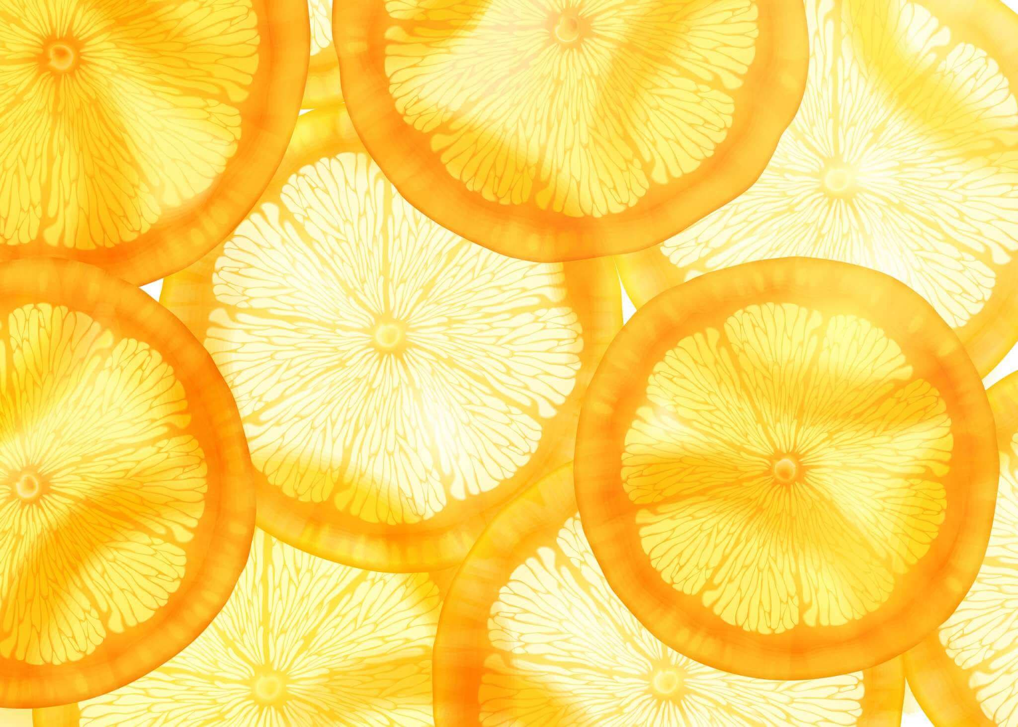Durchscheinender orangefarbener Hintergrund für Designzwecke