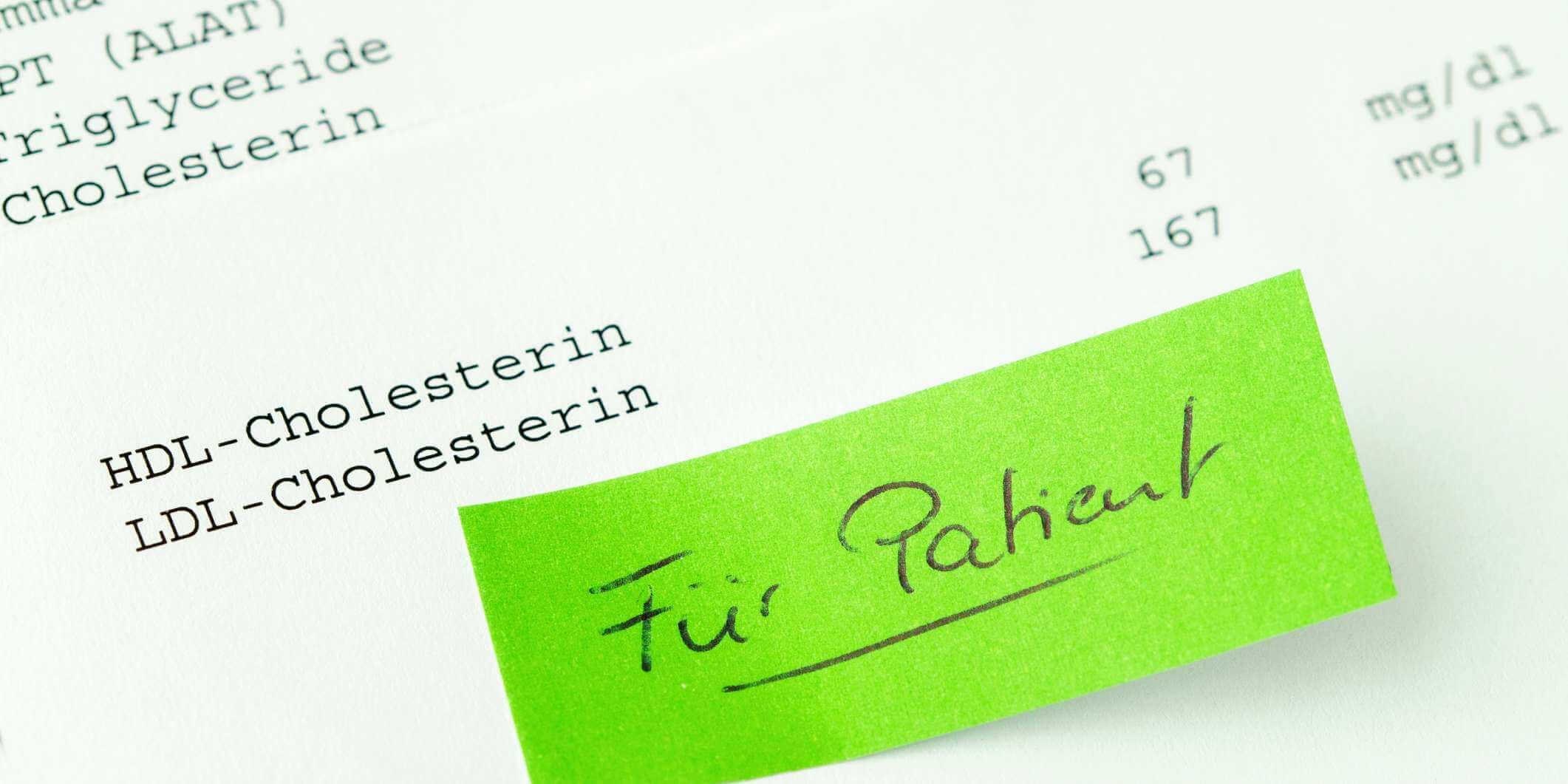 Liste der durchgeführten Tests. Labordiagnostik