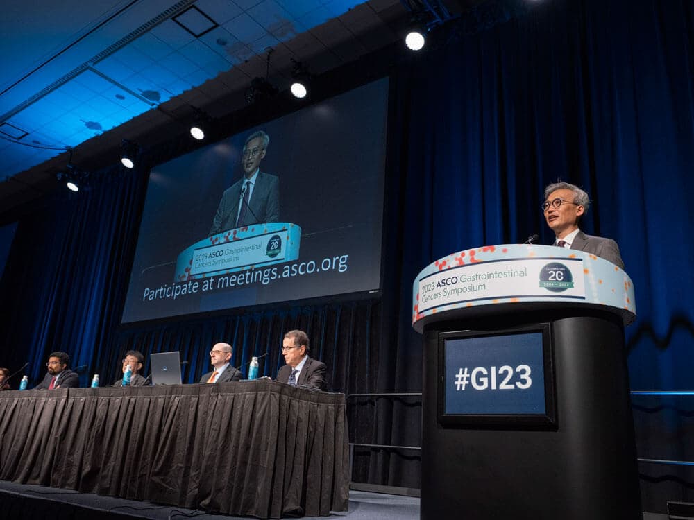 during Dr. George Chang delivers Welcome of the Day