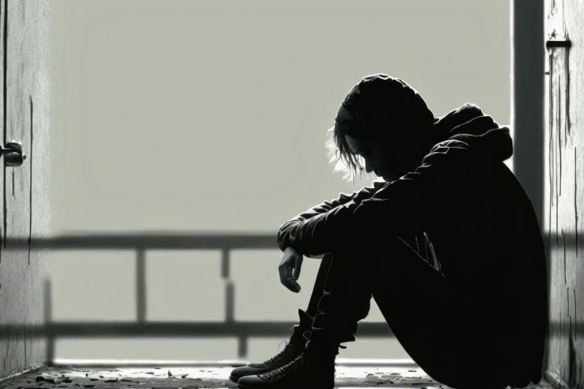 Depressed Young man, Teenager, Boy, Suffering From Depression, Y