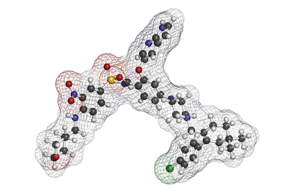 Venetoclax-Krebsmedikamentmolekül (BCL-2-Inhibitor).