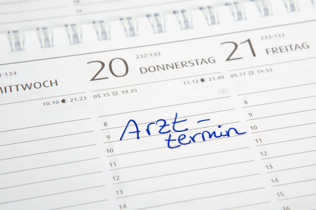 Kalendertermin Arzt.
