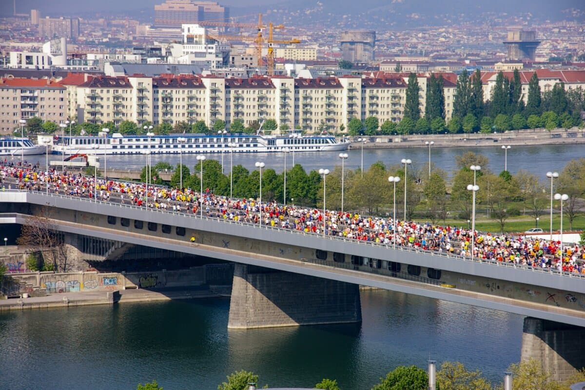 Wienmarathon auf der Reichsbrücke