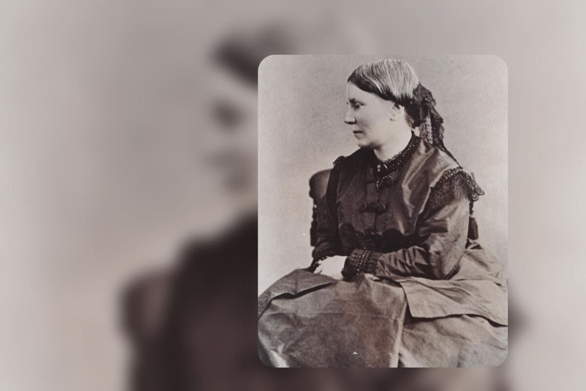 Profilportrait der Ärztin Elizabeth Blackwell.