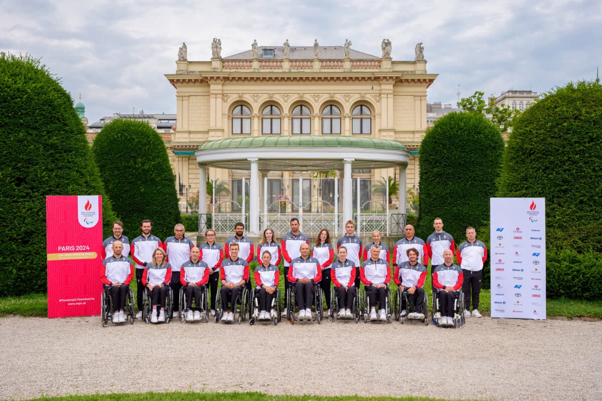 PARA:Sport #35 – Gruppenbild der ÖPC AthletInnen für Paris 2024