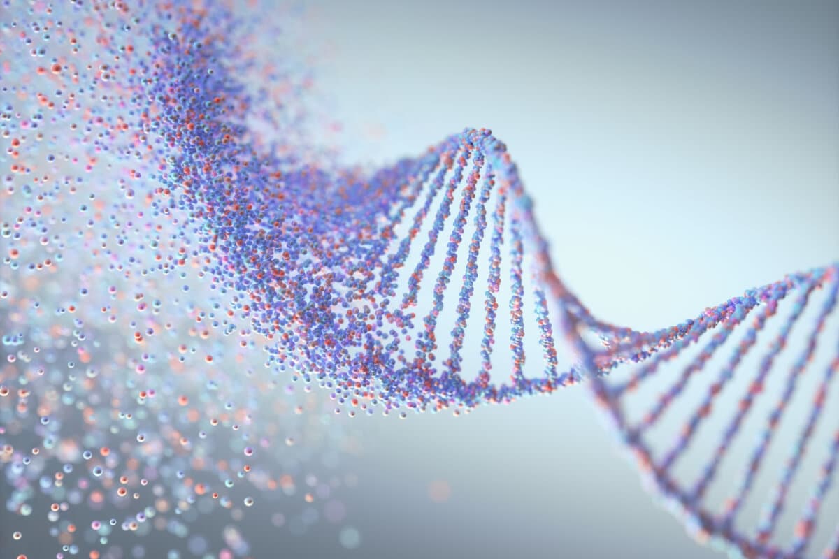 Genetische Störung DNA-Molekülstruktur