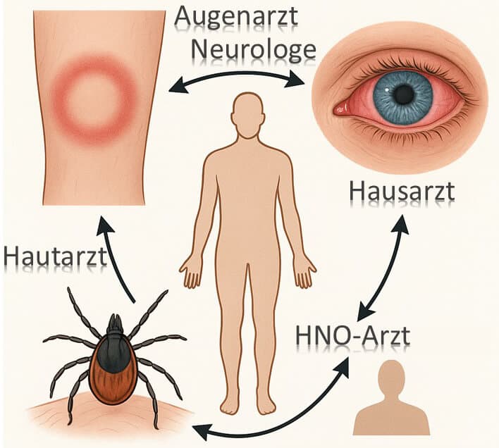 Interaktion zwischen unterschiedlichen Fachrichtungen ist bei Borreliose essenziell.