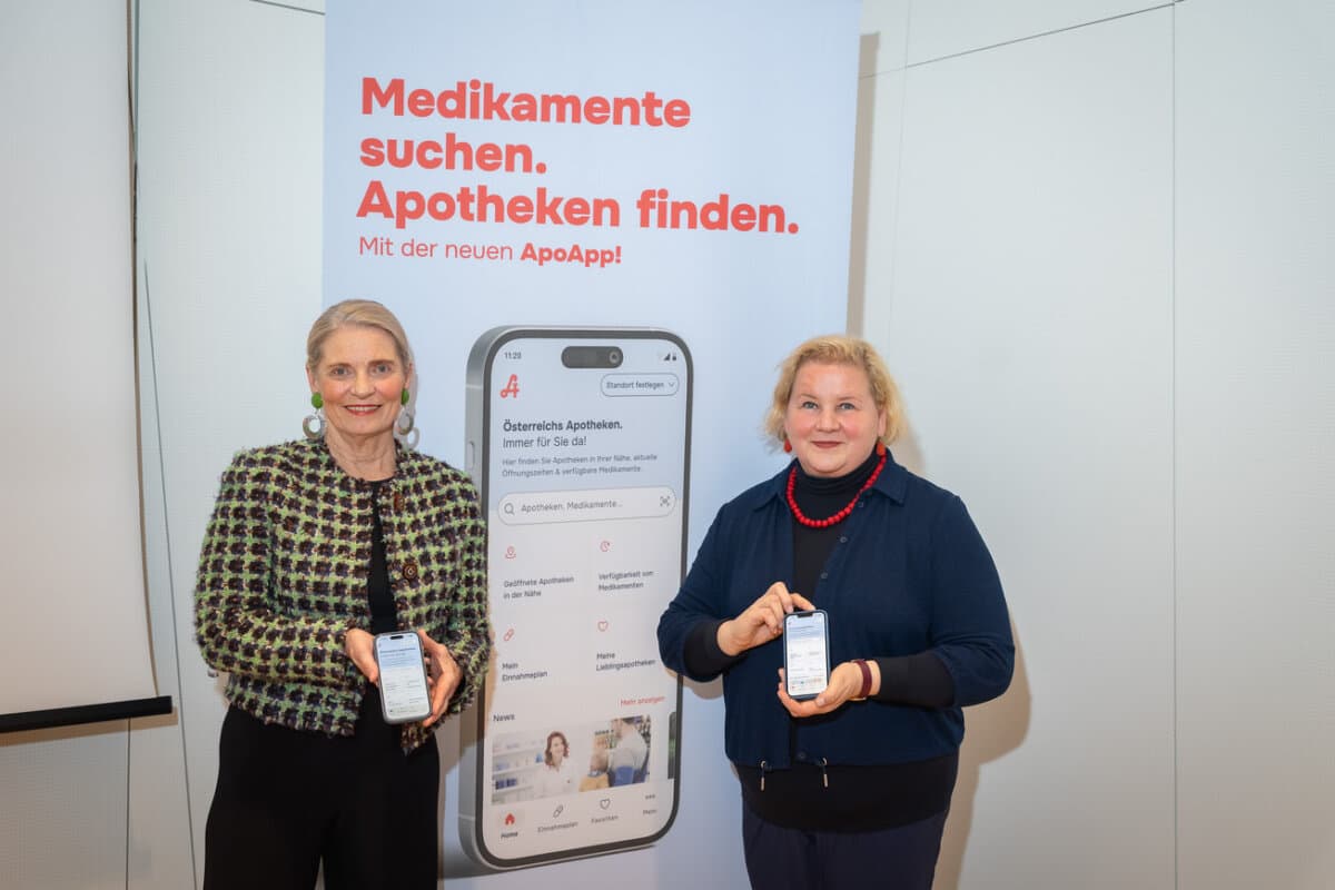 Mersch-Edlmayr und Schumann präsentierten die neue ApoApp