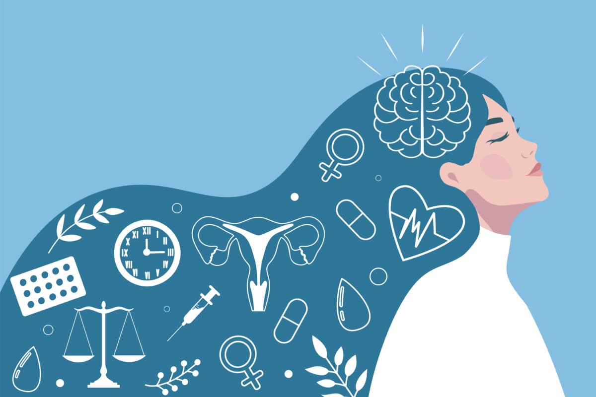 Menopause, Hormone und Gehirn