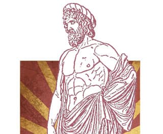 Asklepios (lat. Aesculapius, dt. Äskulap): der Gott der Heilkunst aus der griechischen Mythologie 