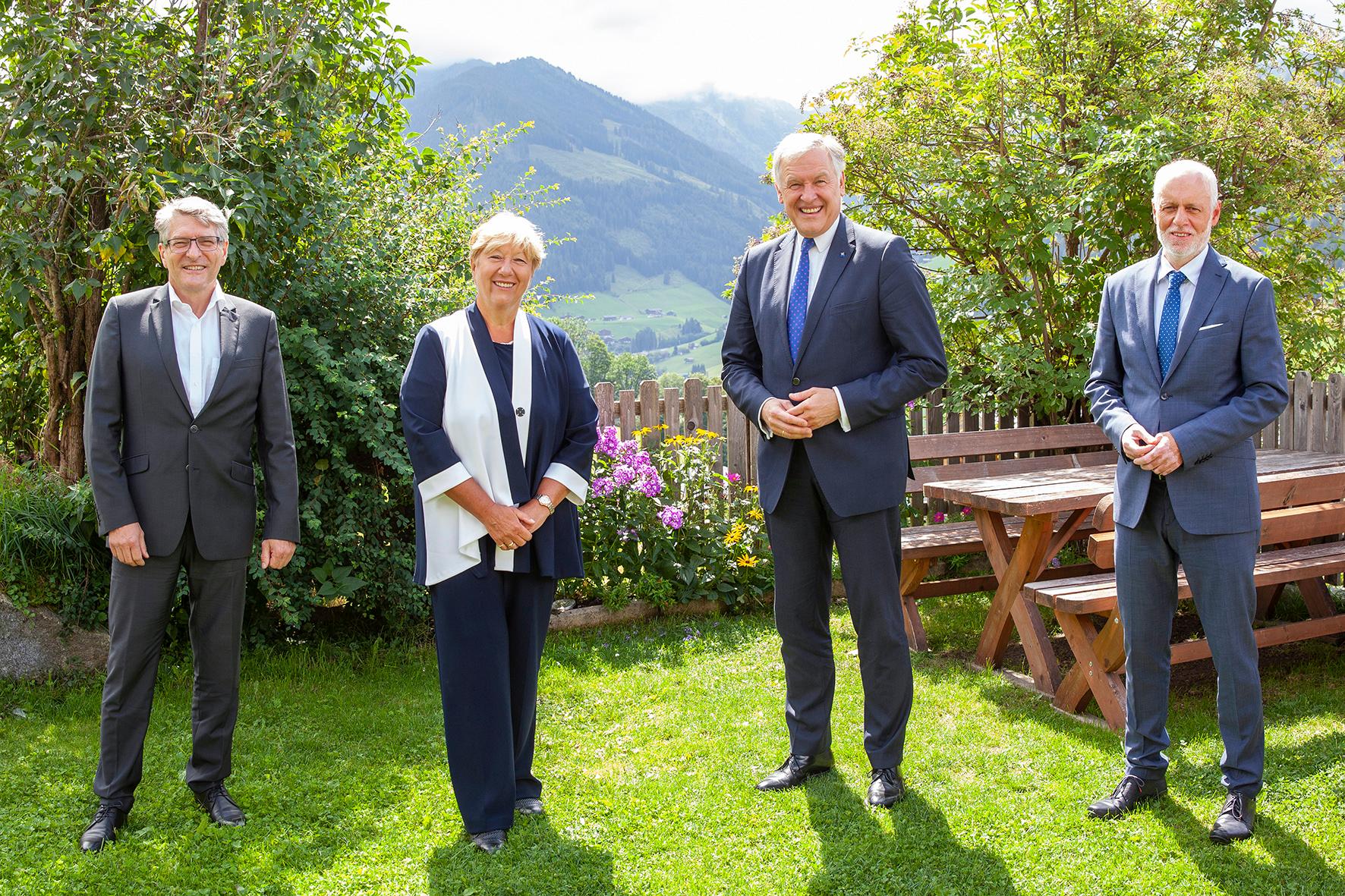 Die Teilnehmer am Gespräch in Alpbach