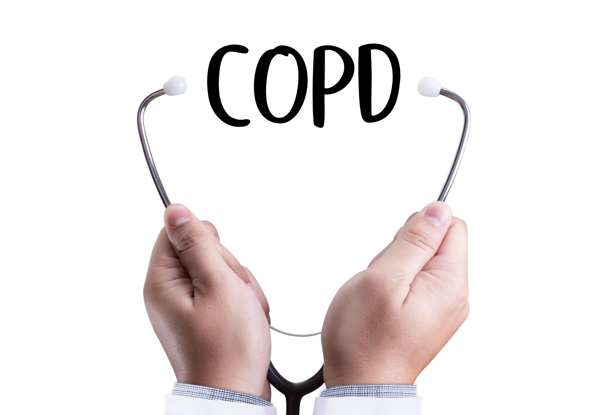 COPD Chronisch obstruktives Lungengesundheits-Gesundheitskonzept