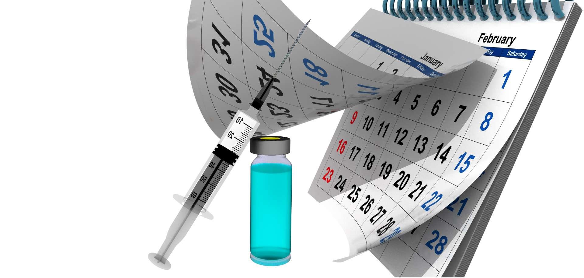 Covid-19 Impfung vor Kalender