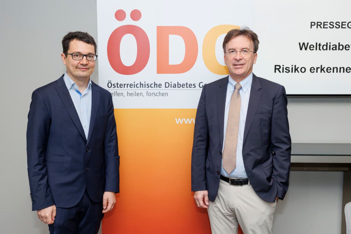 v.l.n.r Priv.-Doz. Dr. Michael Resl,Prim. Univ.-Prof. Dr. Martin Clodi