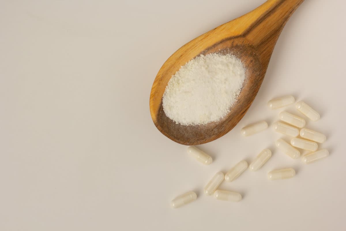 Myo-inositol Pulver und Kapseln.