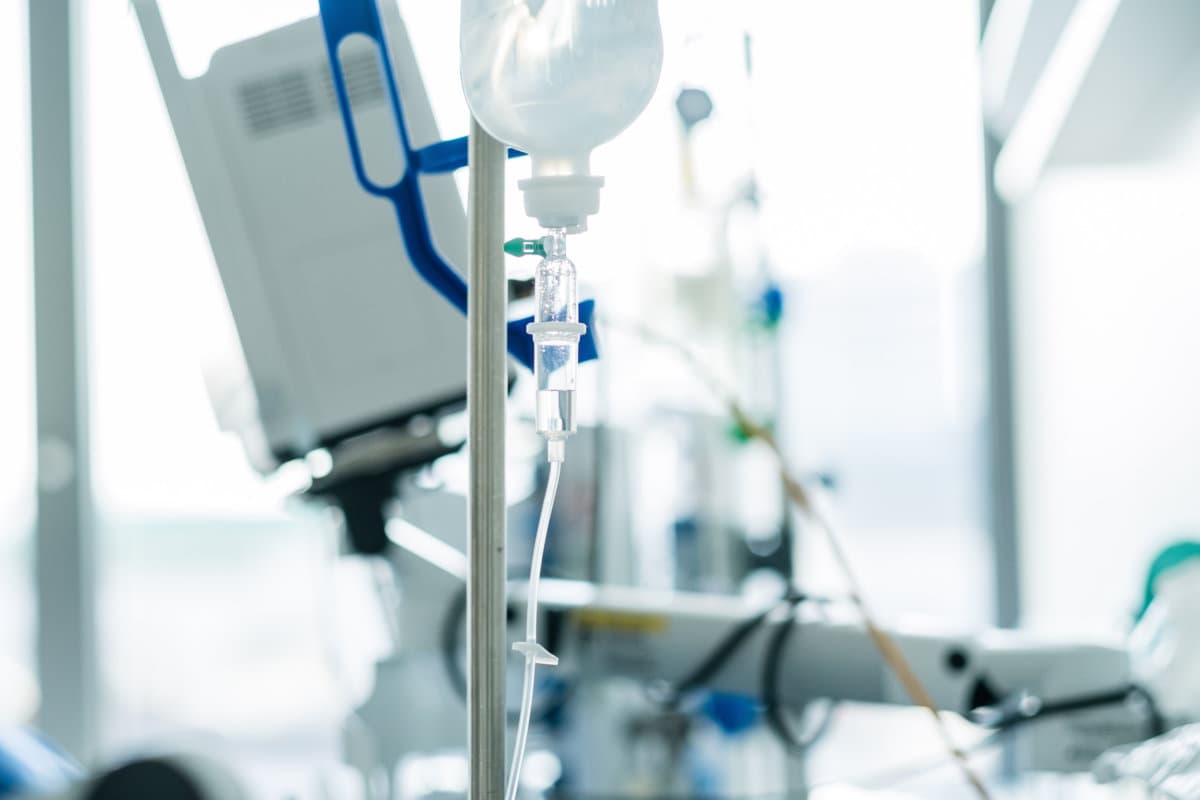 Infusion eines Patienten in einem Krankenhaus
