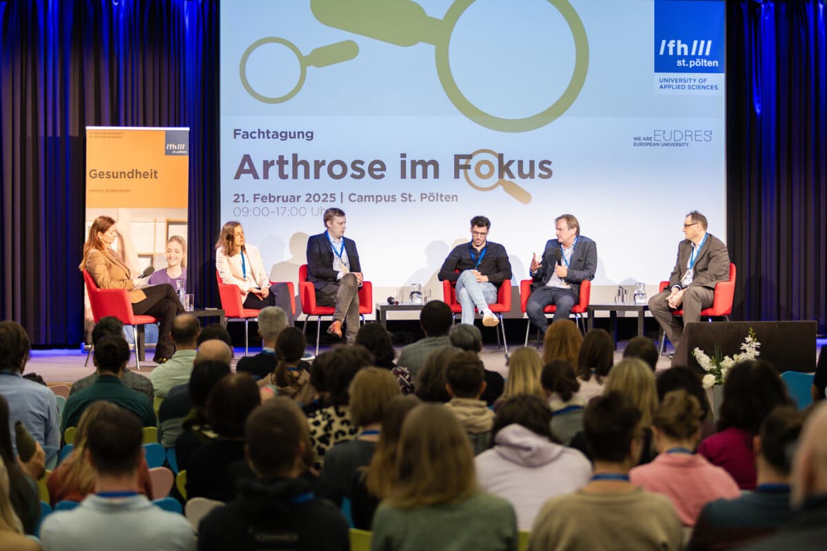 Podiumsdiskussion Arthrose im Fokus – FH St. Pölten.